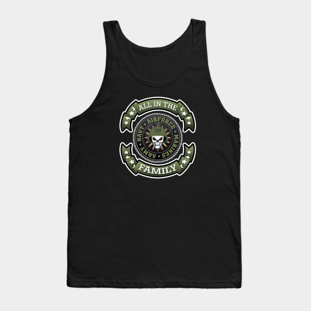 ALL IN THE FAMILY MILITARY Tank Top by razrgrfx